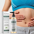 OceAura Collagen Lifting Body Oil with packaging and a person applying the oil to their skin.