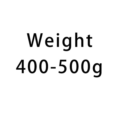 Text indicating weight range 400-500g on a white background