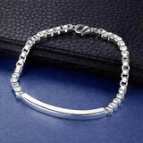 925 Sterling Silver Heart Chain Bracelet