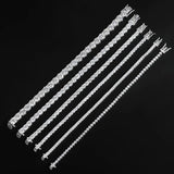 Set of diamond hairpins on a black background