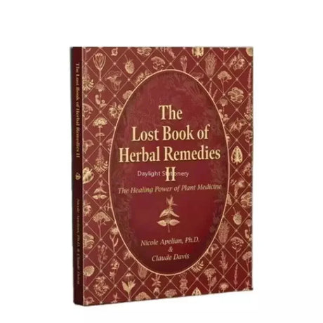 Book titled 'The Lost Book of Herbal Remedies II' with decorative cover on a white background