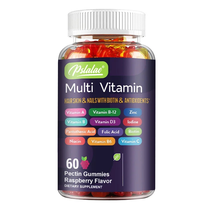 Bottle of Psalada Multi Vitamin gummies on a white background