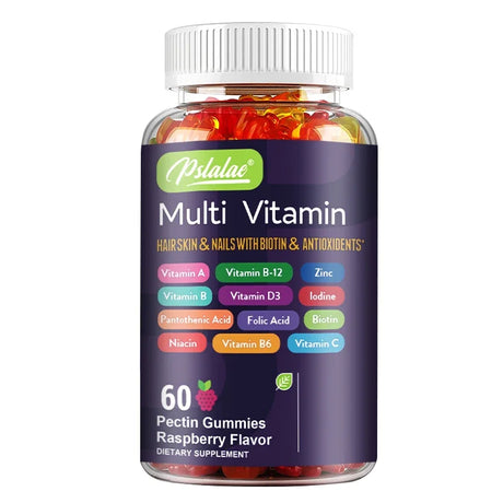 Bottle of Psalada Multi Vitamin gummies on a white background