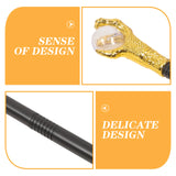 Two handles, one gold and one black, with text 'Sense of Design' and 'Delicate Design' on an orange background.