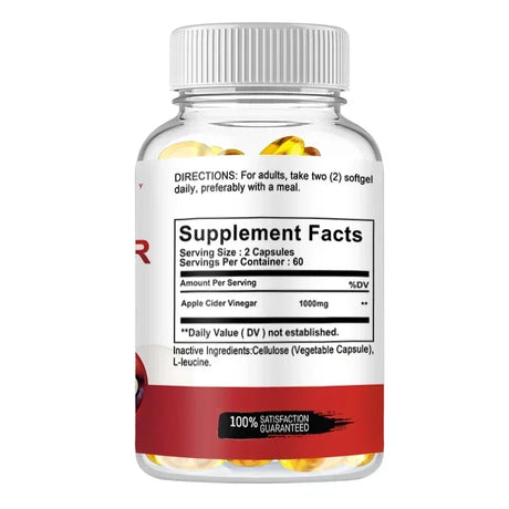 Apple Cider Vinegar Capsules for Digestive Support & Detox