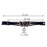 Luminous Zodiac Constellation Leather Bracelet – Unisex