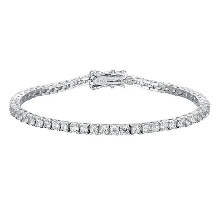 Diamond bracelet on a white background