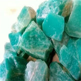 Close-up of turquoise-colored stones or crystals.
