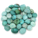 Turquoise stones on a white background