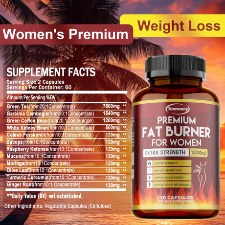 Metabolism Support for Women – Green Tea & Garcinia Capsules