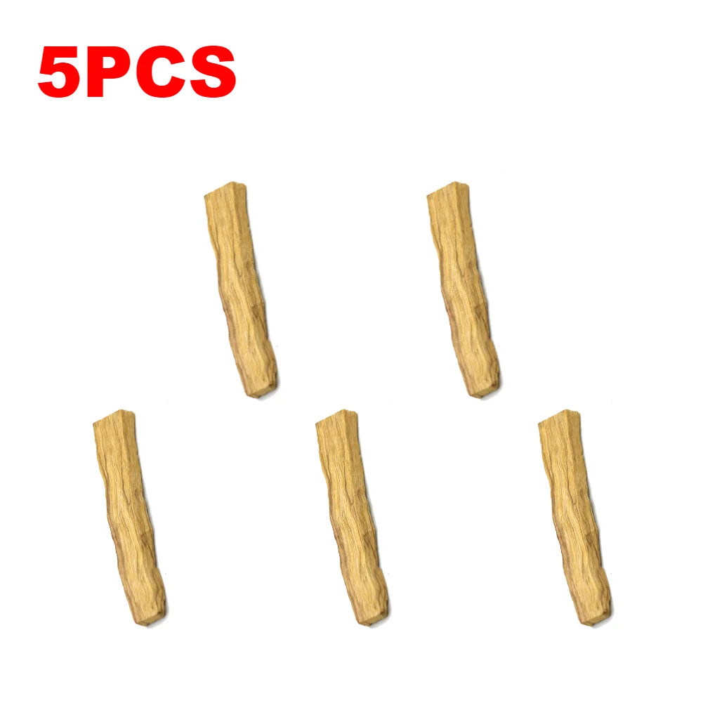 Five wooden sticks on a white background with '5PCS' in red text above.