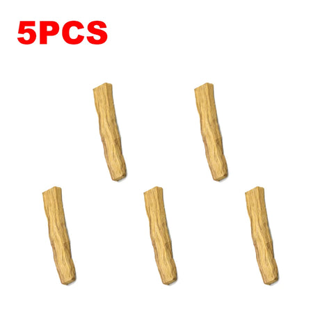 Five wooden sticks on a white background with '5PCS' in red text above.