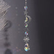 Suncatcher Crystal  Star and Moon Wall Hanging