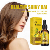 7 Days Eelhoe Germinal Oil packaging with a woman and text about healthy shiny hair.
