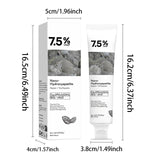 Measurement chart comparing a box and a tube of Nano-Hydroxyapatite Toothpaste on a white background.