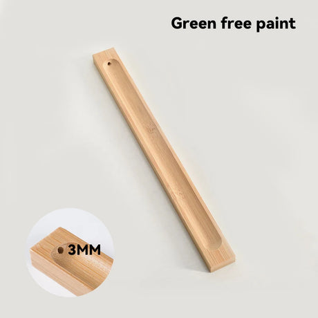 Wooden strip with a small round wooden block labeled '3MM' on a light gray background.