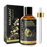 MayJam Orange Blossom fragrance oil bottle with packaging on a white background