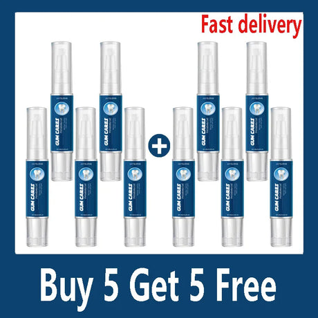 Multiple dental floss containers with a promotional offer on a white background