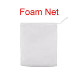 White foam net with 'Foam Net' text in red on a white background