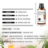 Evoke Occu essential oil bottle with product details on a white background
