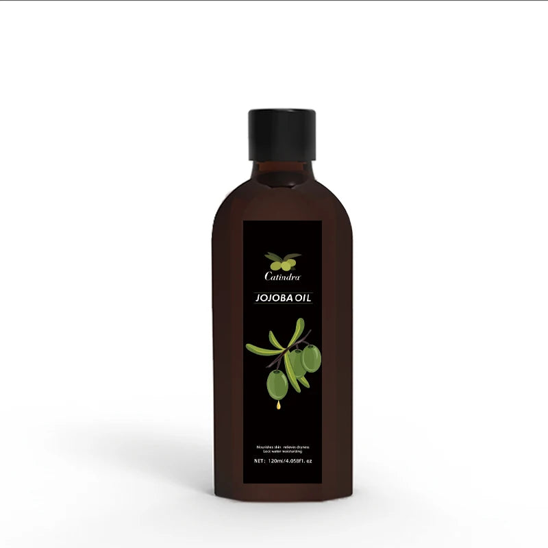 Bottle of Cattail Jojoba Oil on a white background