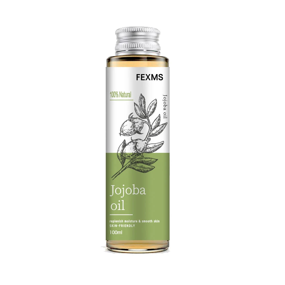 FEXMS Jojoba oil bottle on a white background