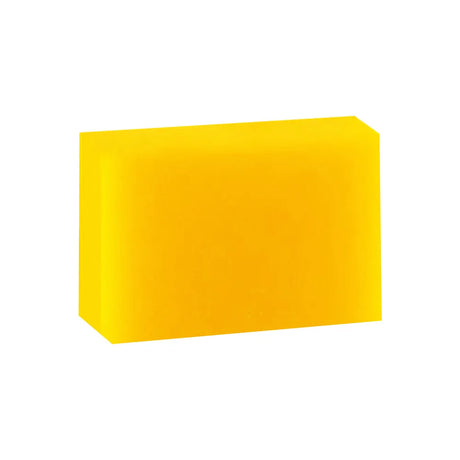 Yellow rectangular block on a white background
