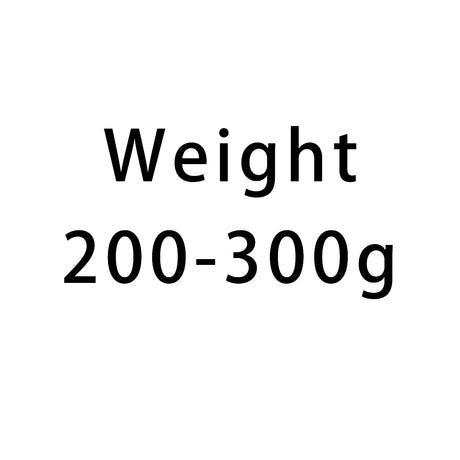 Text indicating weight range 200-300g on a white background