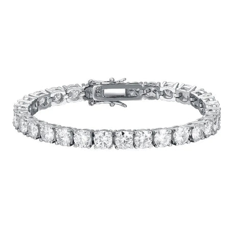 Diamond bracelet on a white background