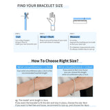 Instructions for finding bracelet size with measurements and examples.