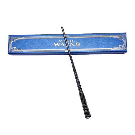 Black magic wand with blue box labeled 'Magic Wand' on a white background