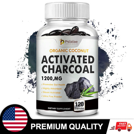 Activated Charcoal Capsules for Gut & Digestive Support