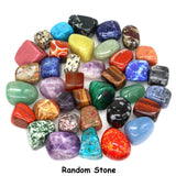 Assorted colorful stones on a white background with 'Random Stone' text.
