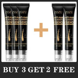 ZOZU Anti-Hair Loss Regrowth Essence with a promotional offer on a white background