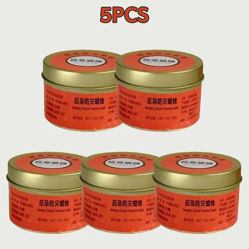 Five red and gold tins with Chinese text on a white background
