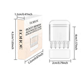 EOHOE Root Renew Advanced Hair Serum Applicator with dimensions on a white background