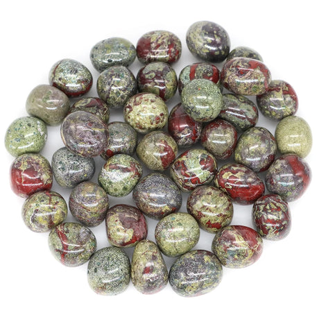 Collection of stones on a white background.