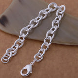925 Sterling Silver Heart Chain Bracelet