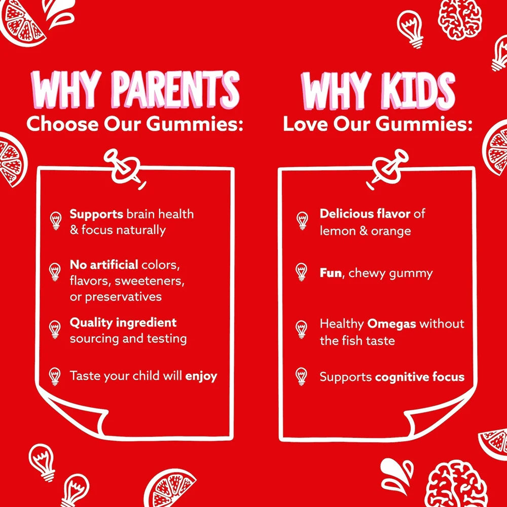 LISM Kids Omega DHA Multivitamin Gummies