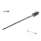 Sword with decorative handle on a white background, showing size measurement.