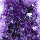 Close-up of purple crystal formation