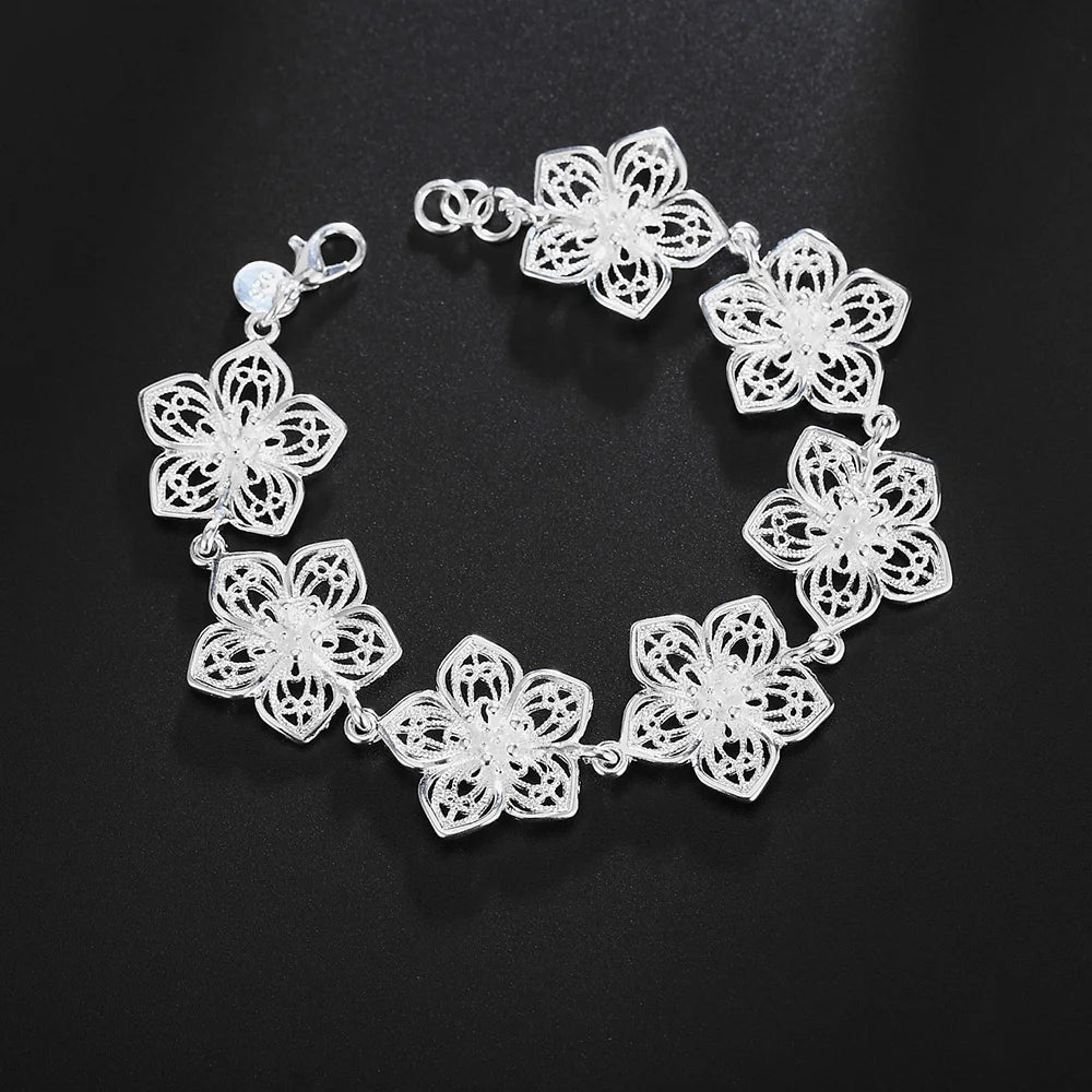 Elegant 4MM sterling silver rope bracelet for dressy occasions, daily accessorizing, and stacked bracelet styling.