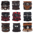 Collection of various bracelets on a white background