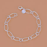 925 Sterling Silver Heart Chain Bracelet