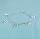 925 Sterling Silver Heart Chain Bracelet