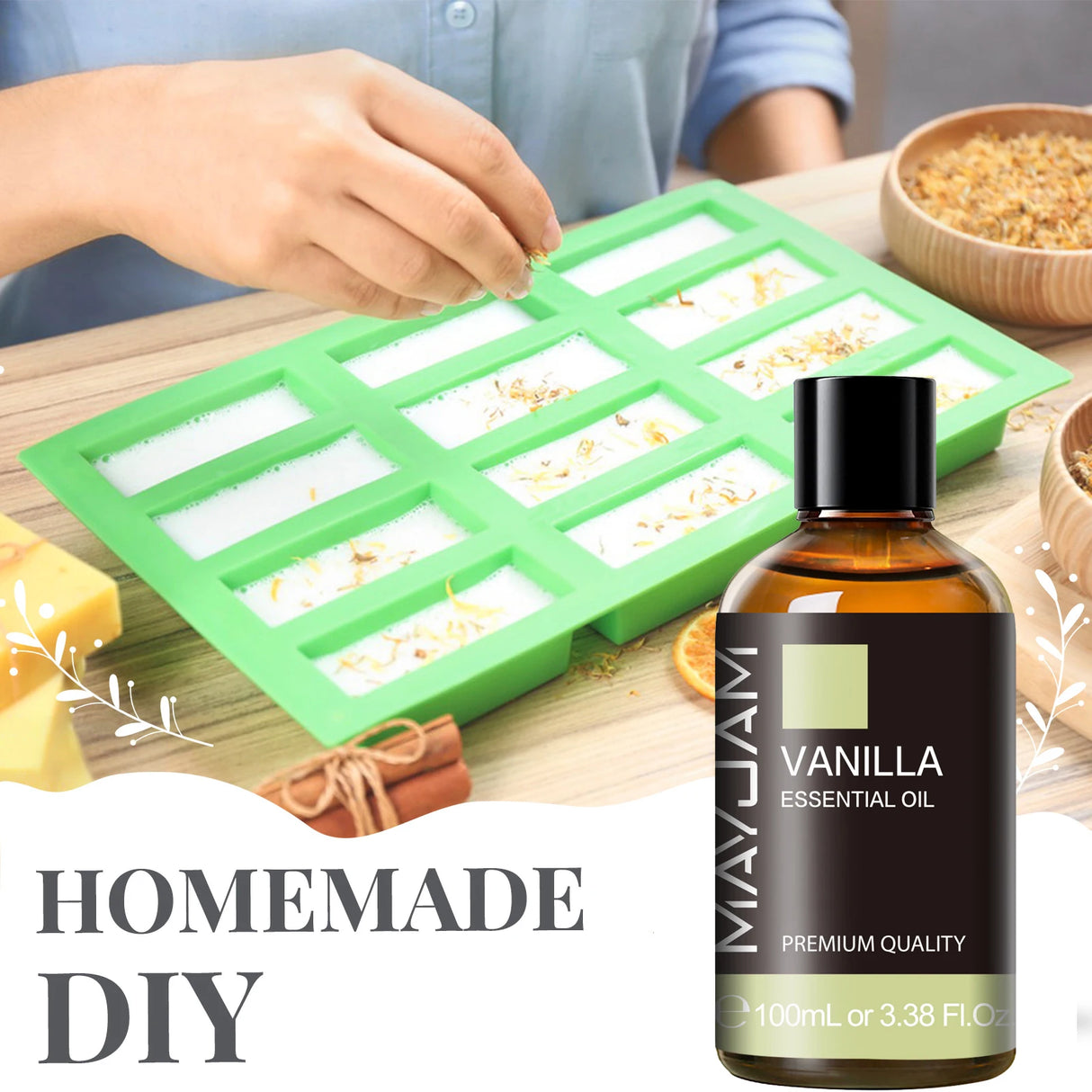 MAYJAM 100ML Pure Essential Oil with Dropper – Multiple Scents
