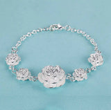 925 Sterling Silver Heart Chain Bracelet