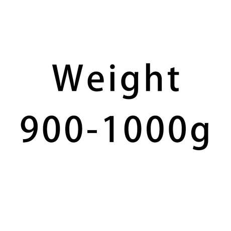 Text indicating weight range 900-1000g on a white background