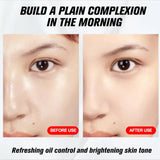 Before and after effect in complexion