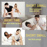 Collage of a man and woman in various poses with humorous text captions.